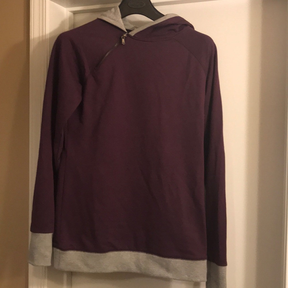 Athleisure hoodie tunic